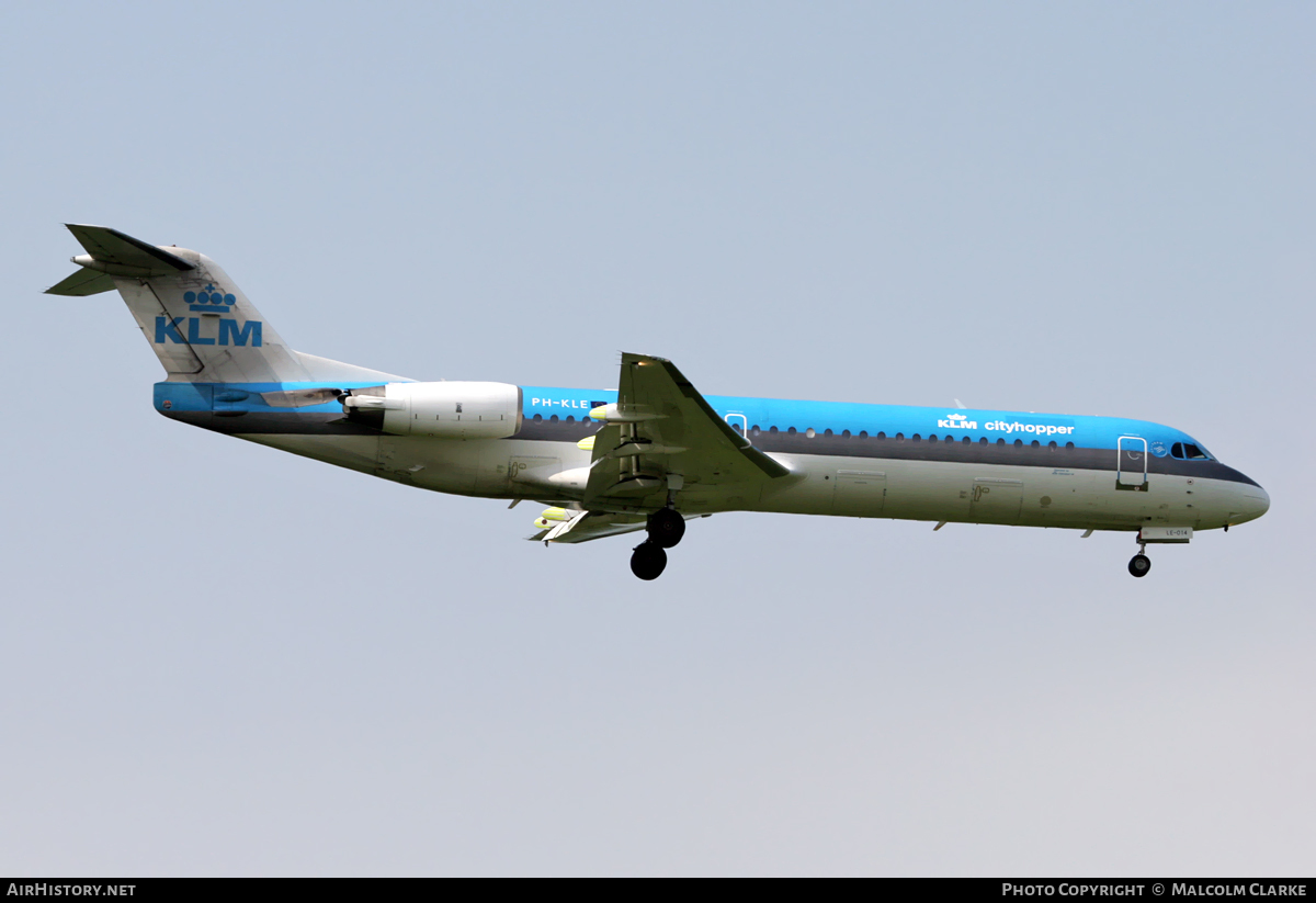 Aircraft Photo of PH-KLE | Fokker 100 (F28-0100) | KLM Cityhopper | AirHistory.net #103850