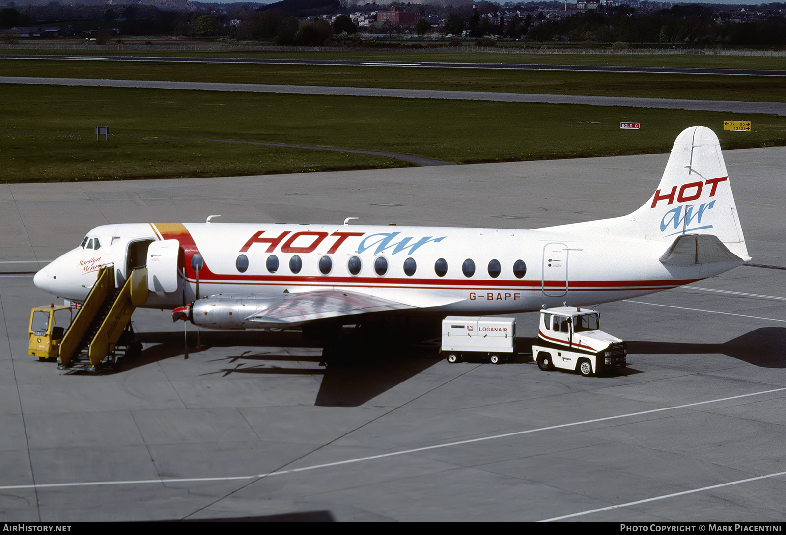 Aircraft Photo of G-BAPF | Vickers 814 Viscount | Hot Air | AirHistory.net #103866