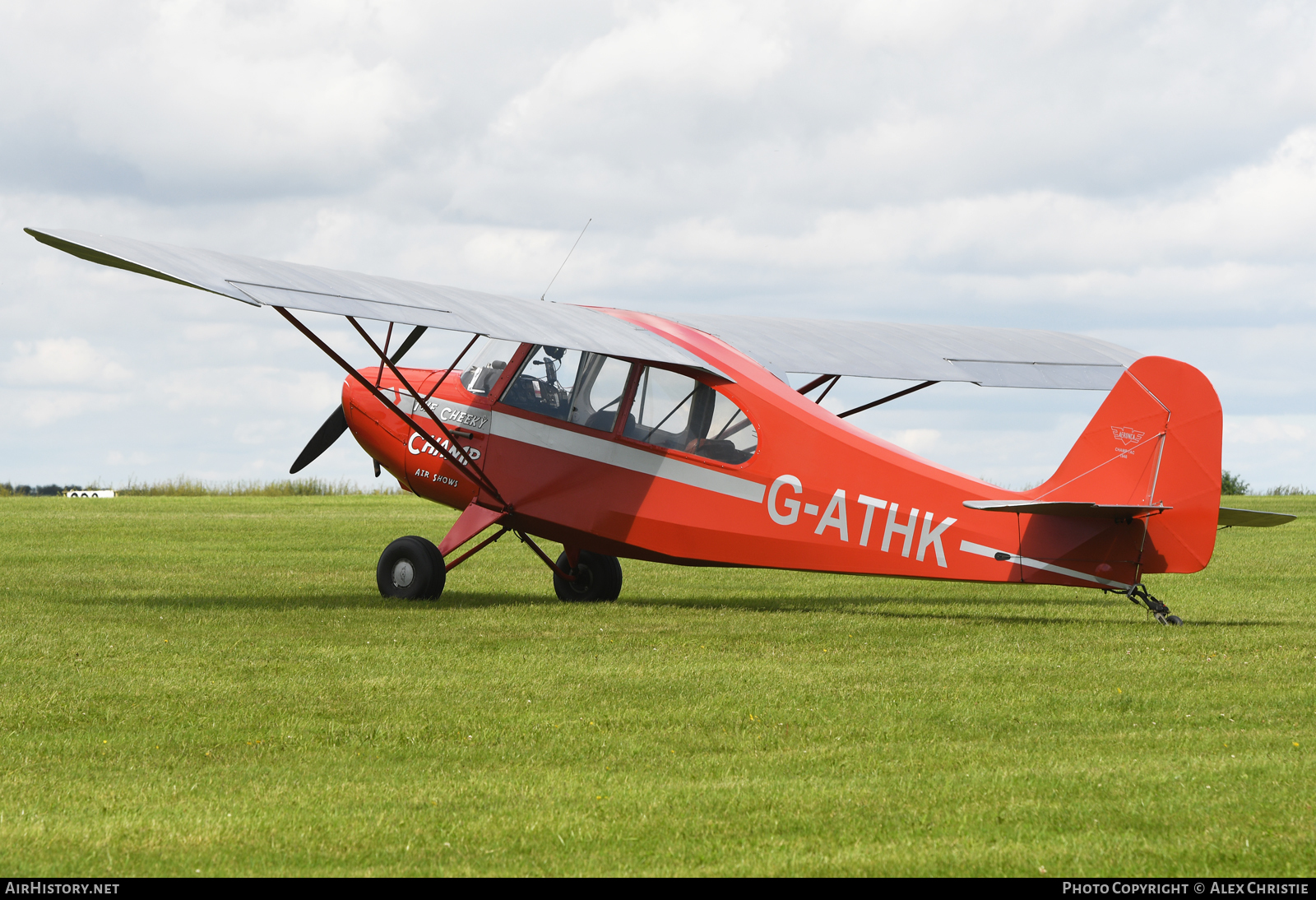 Aircraft Photo of G-ATHK | Aeronca 7AC Champion | The Cheeky Champ | AirHistory.net #103935