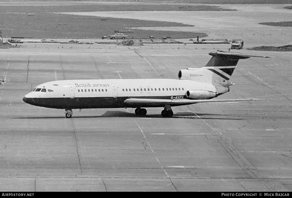 Aircraft Photo of G-AVFG | Hawker Siddeley HS-121 Trident 2E | British Airways | AirHistory.net #103954