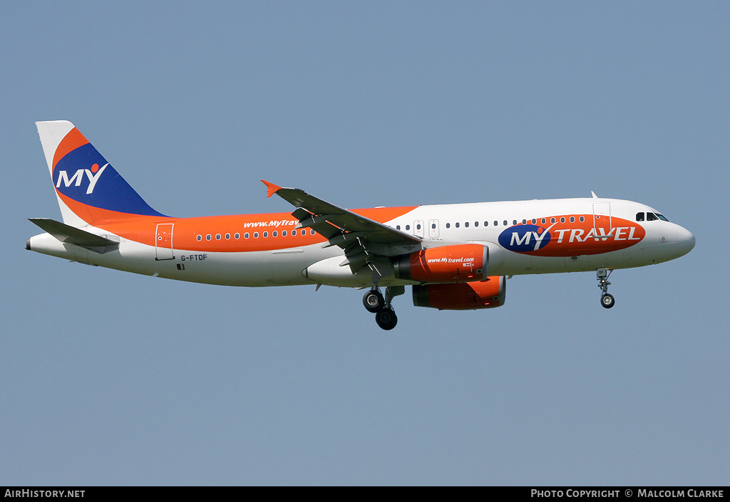 Aircraft Photo of G-FTDF | Airbus A320-231 | MyTravel Airways | AirHistory.net #103972