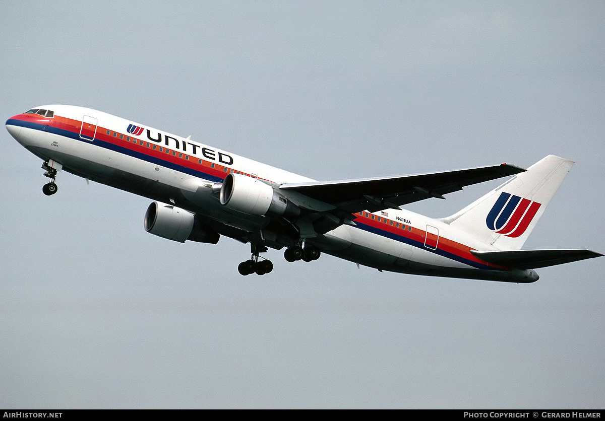 Aircraft Photo of N611UA | Boeing 767-222(ET) | United Airlines | AirHistory.net #103990