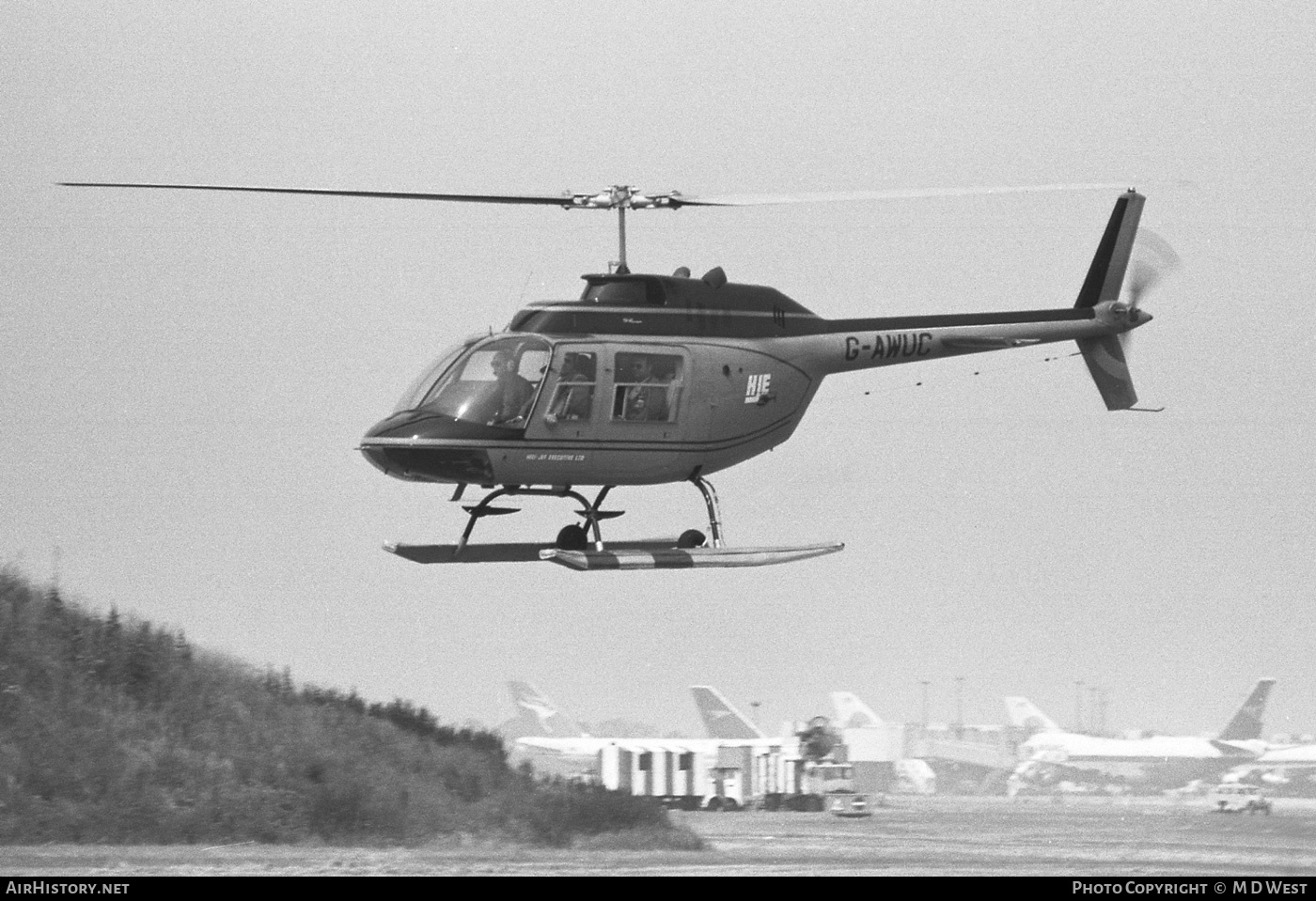 Aircraft Photo of G-AWUC | Bell 206A JetRanger | HJE - Heli Jet Executive | AirHistory.net #104005