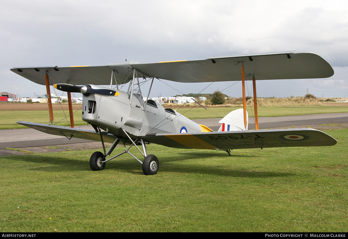Aircraft Photo of G-ANON / T-7909 | De Havilland D.H. 82A Tiger Moth II | UK - Air Force | AirHistory.net #104048