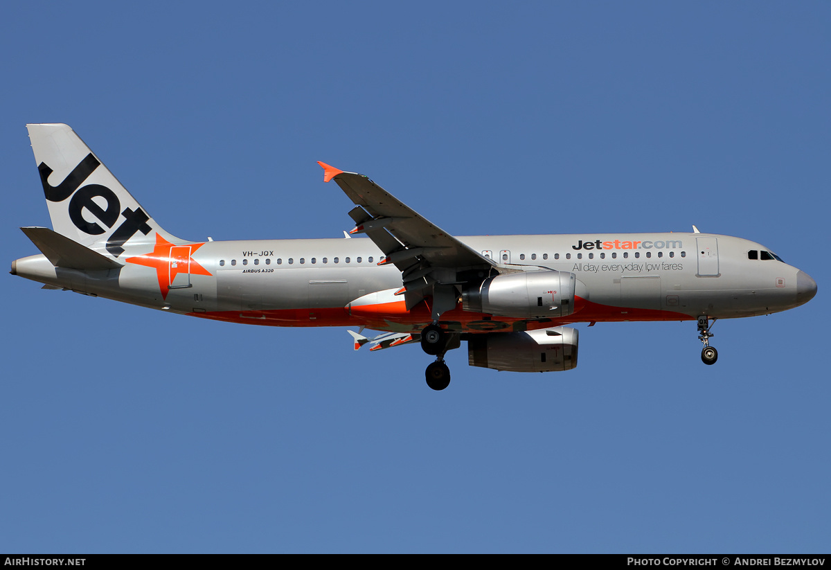 Aircraft Photo of VH-JQX | Airbus A320-232 | Jetstar Airways | AirHistory.net #104080