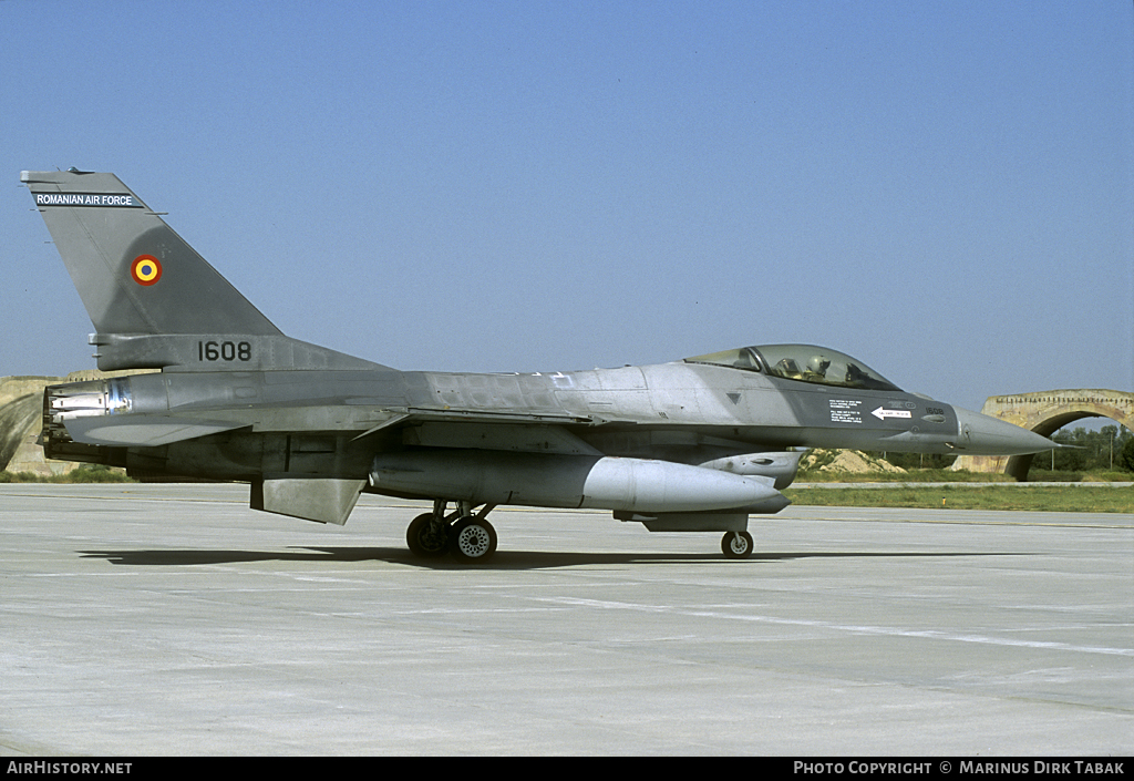 Aircraft Photo of 1608 | General Dynamics F-16AM Fighting Falcon | Romania - Air Force | AirHistory.net #104113