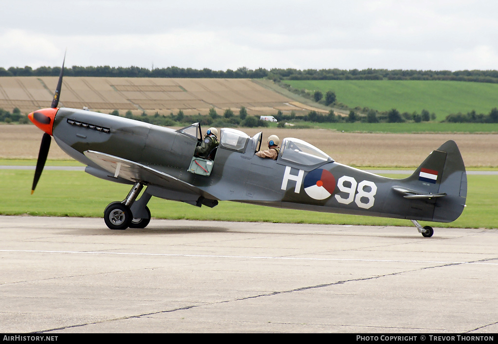 Aircraft Photo of G-CCCA / H-98 | Supermarine 509 Spitfire T9C | Netherlands - Air Force | AirHistory.net #104123