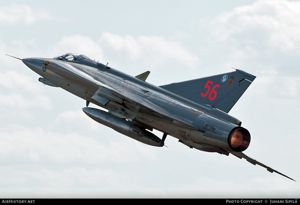 Aircraft Photo of SE-DXR / 35556 | Saab J35J Draken | Sweden - Air Force | AirHistory.net #104132