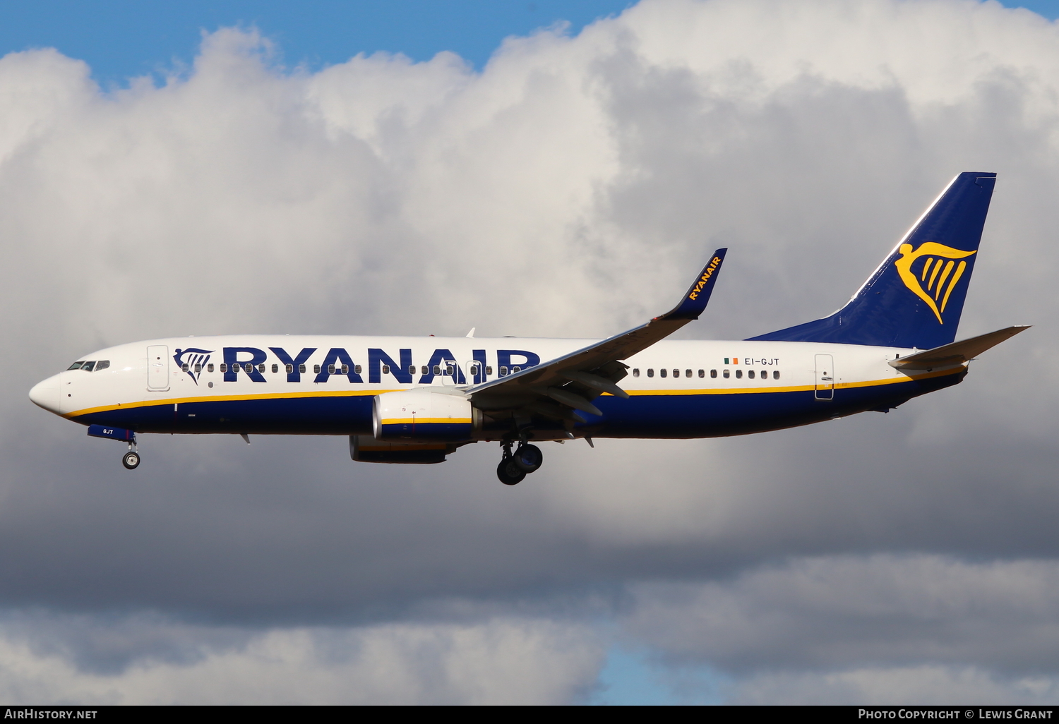 Aircraft Photo of EI-GJT | Boeing 737-800 | Ryanair | AirHistory.net #104171
