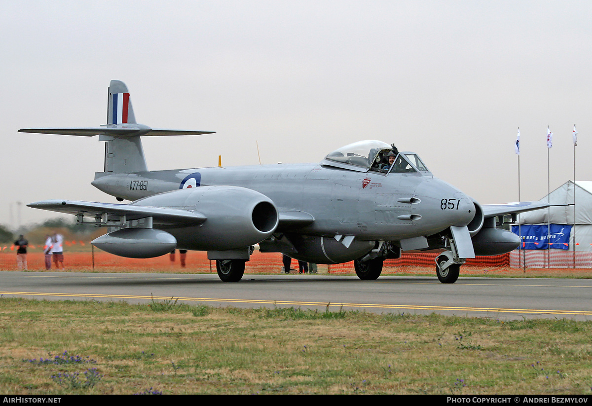 Aircraft Photo of VH-MBX / A77-851 | Gloster Meteor F8 | Australia - Air Force | AirHistory.net #104236
