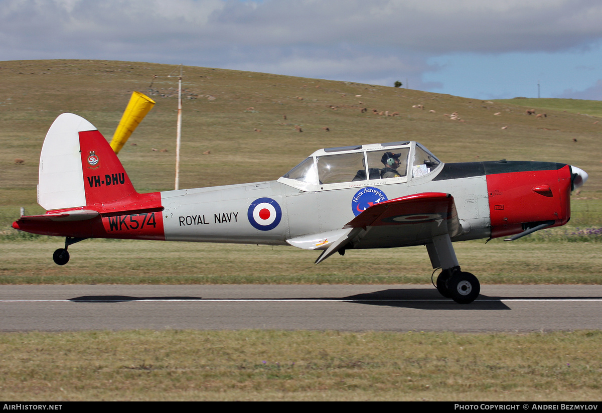 Aircraft Photo of VH-DHU / WK574 | De Havilland DHC-1 Chipmunk Mk22 | Nova Aerospace | UK - Navy | AirHistory.net #104269