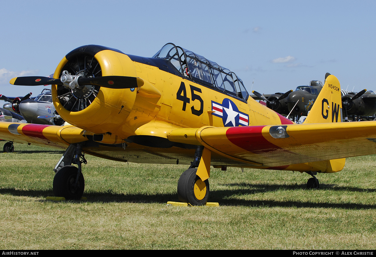 Aircraft Photo of N545GW / 42-17575 | North American SNJ-3 Texan | USA - Navy | AirHistory.net #104279