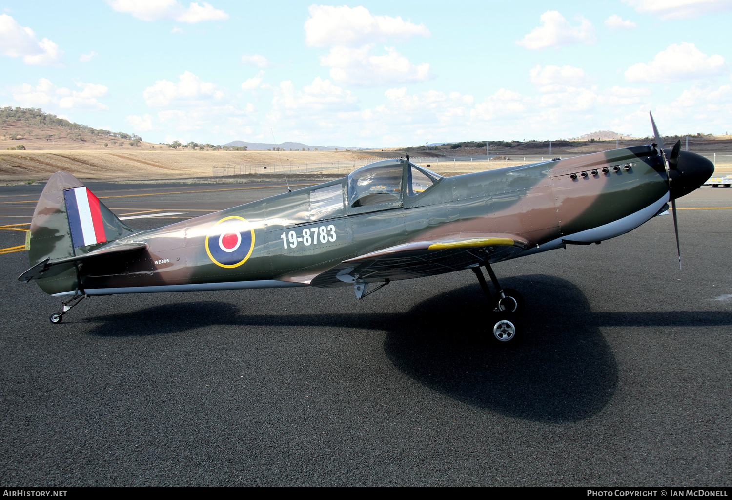 Aircraft Photo of 19-8783 | Supermarine Aircraft Spitfire Mk XII | UK - Air Force | AirHistory.net #104280