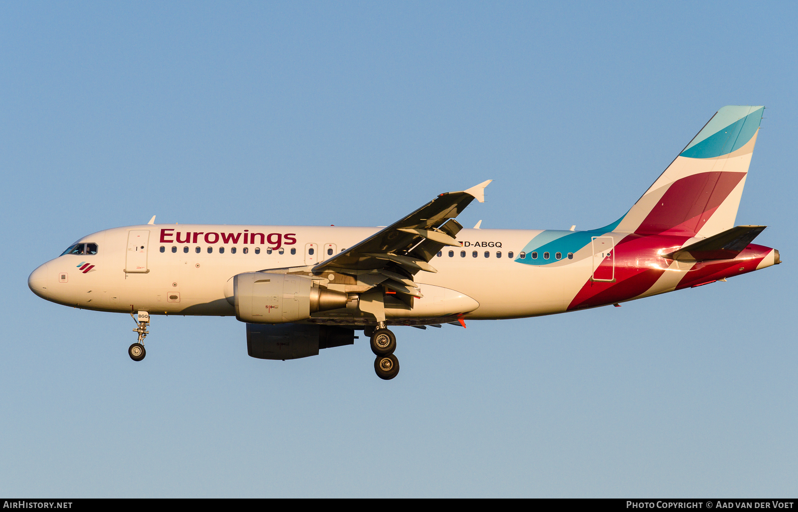 Aircraft Photo of D-ABGQ | Airbus A319-112 | Eurowings | AirHistory.net #104317