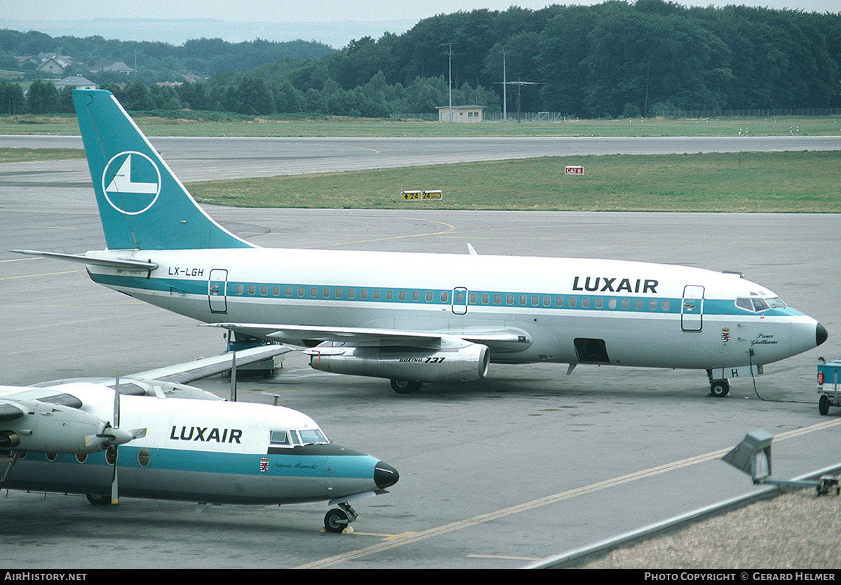 Aircraft Photo of LX-LGH | Boeing 737-2C9/Adv | Luxair | AirHistory.net #104320