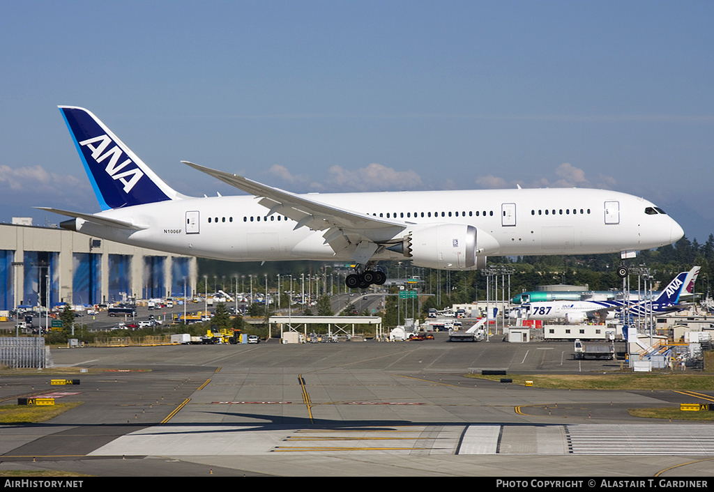 Aircraft Photo of N1006F | Boeing 787-8 Dreamliner | All Nippon Airways - ANA | AirHistory.net #104338