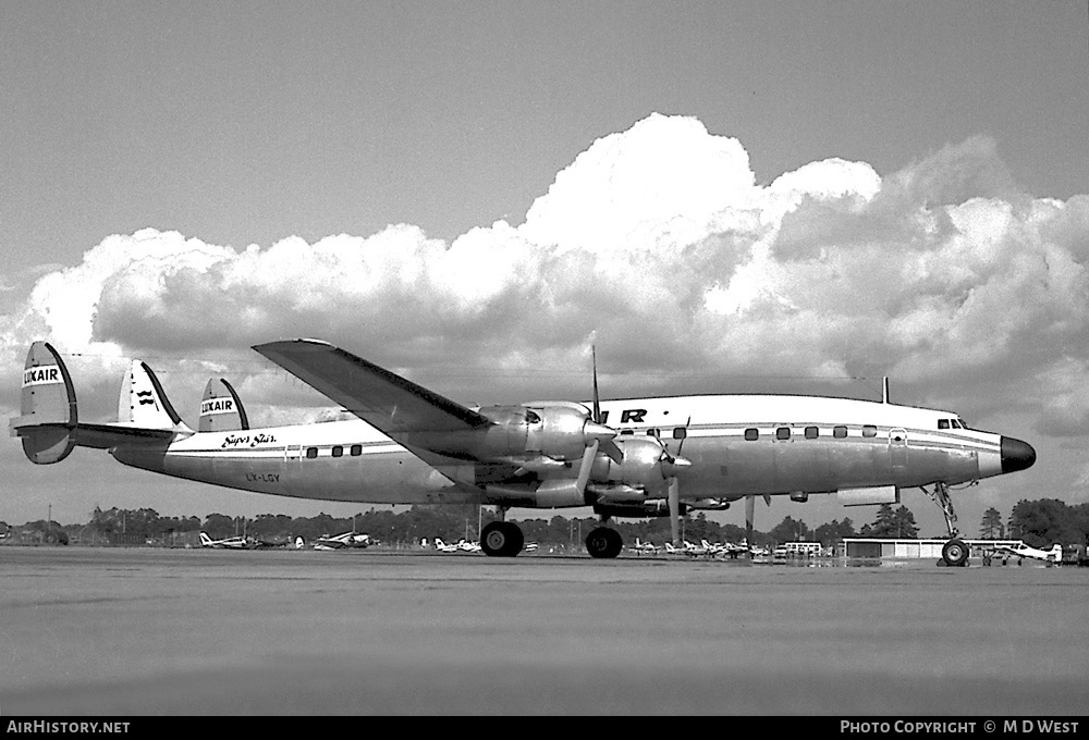 Aircraft Photo of LX-LGY | Lockheed L-1649A Starliner | Luxair | AirHistory.net #104367