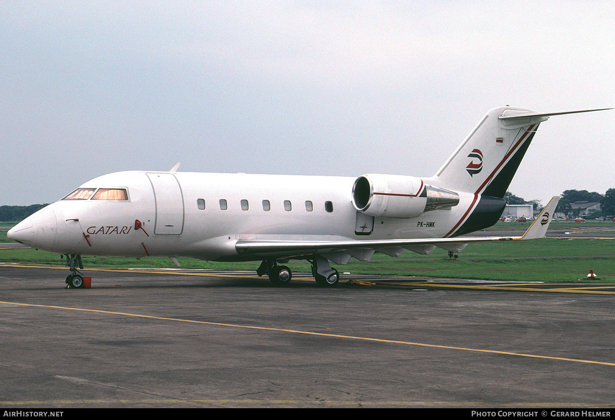 Aircraft Photo of PK-HMK | Canadair Challenger 601-3A (CL-600-2B16) | Gatari Air Service | AirHistory.net #104390