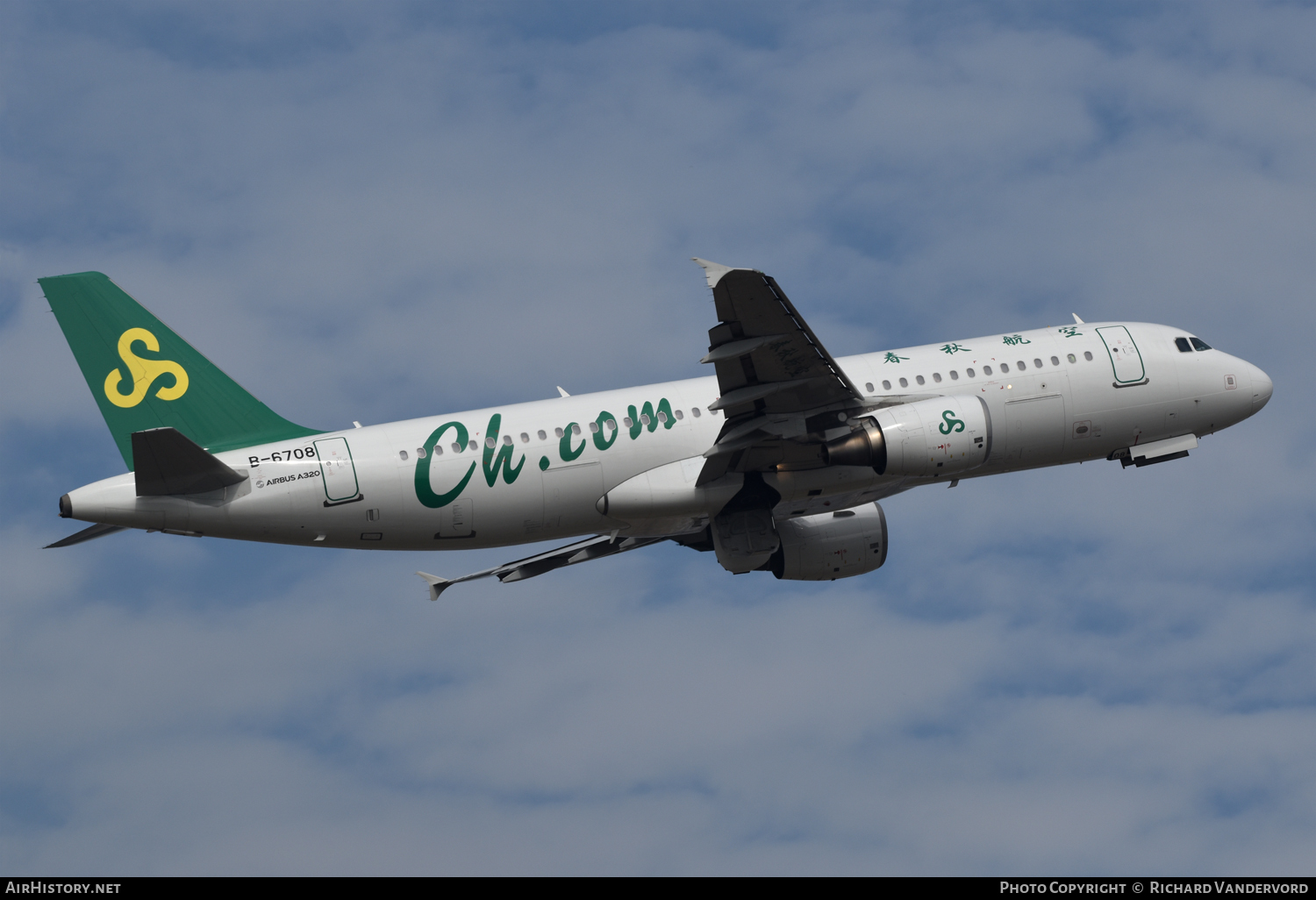 Aircraft Photo of B-6708 | Airbus A320-214 | Spring Airlines | AirHistory.net #104446