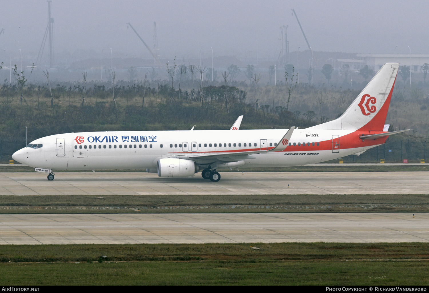 Aircraft Photo of B-1522 | Boeing 737-9KF/ER | OK Air | AirHistory.net #104448