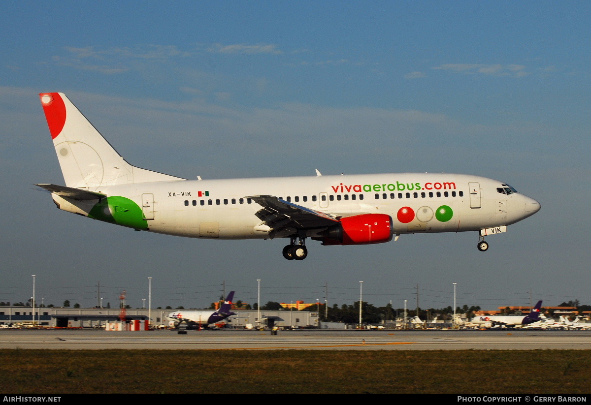 Aircraft Photo of XA-VIK | Boeing 737-3L9 | Viva Aerobús | AirHistory.net #104520