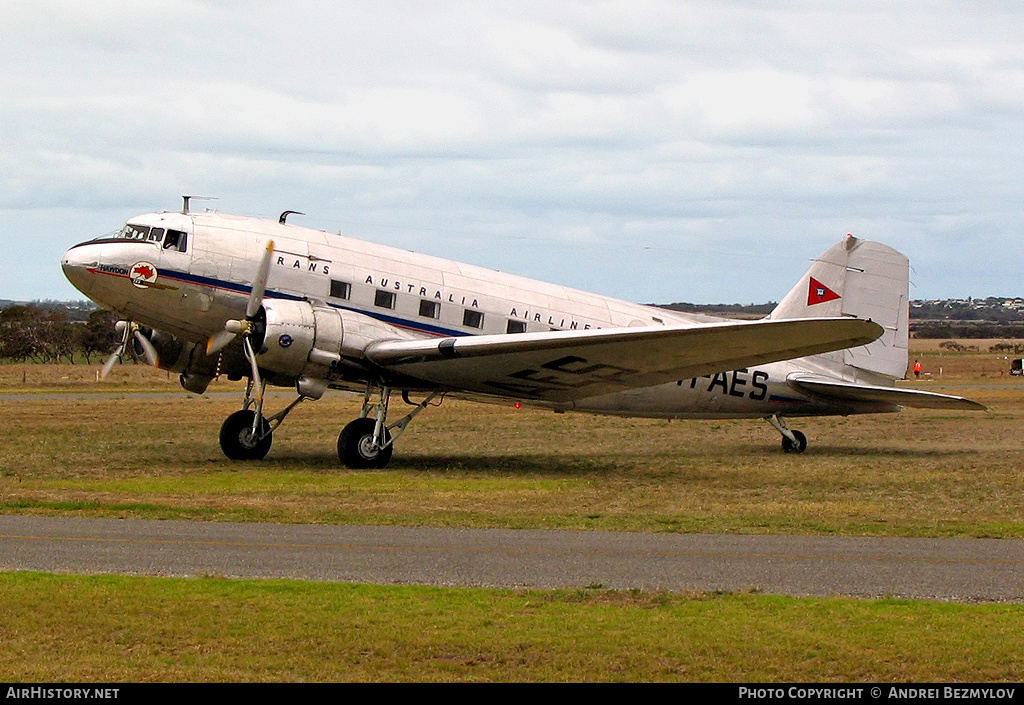 Aircraft Photo of VH-AES | Douglas DC-3(C) | Hawdon Operations | Trans-Australia Airlines - TAA | AirHistory.net #104526