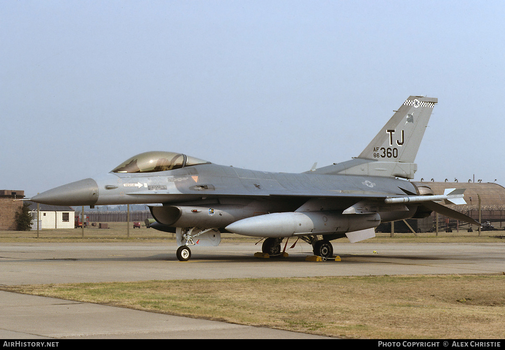 Aircraft Photo of 86-0360 / AF86-360 | General Dynamics F-16C Fighting Falcon | USA - Air Force | AirHistory.net #104555