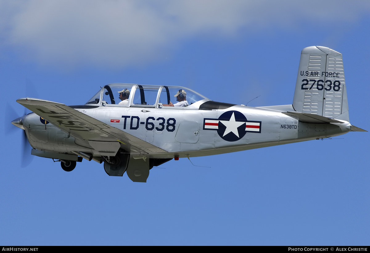 Aircraft Photo of N638TD / 27638 | Beech T-34A Mentor | USA - Air Force | AirHistory.net #104561