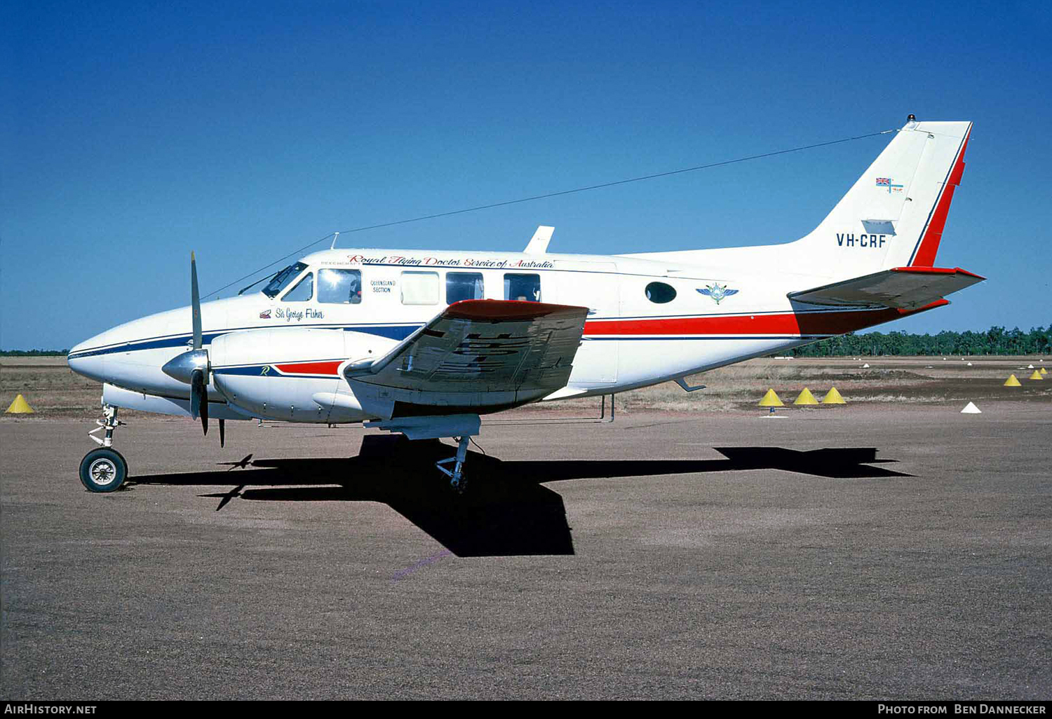 Aircraft Photo of VH-CRF | Beech 65-80 Queen Air | Royal Flying Doctor Service - RFDS | AirHistory.net #104612