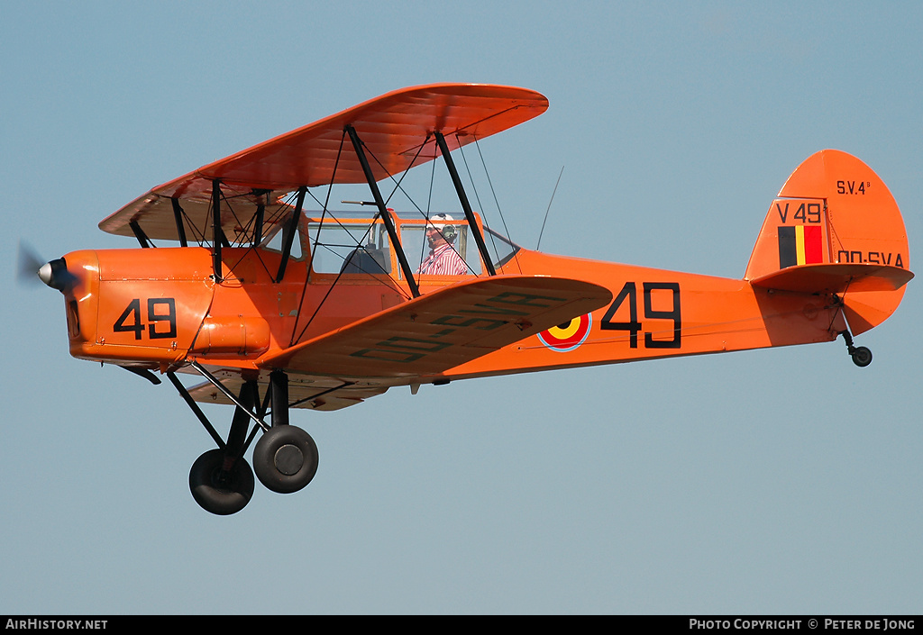 Aircraft Photo of OO-SVA / V49 | Stampe-Vertongen SV-4B | Belgium - Air Force | AirHistory.net #104619