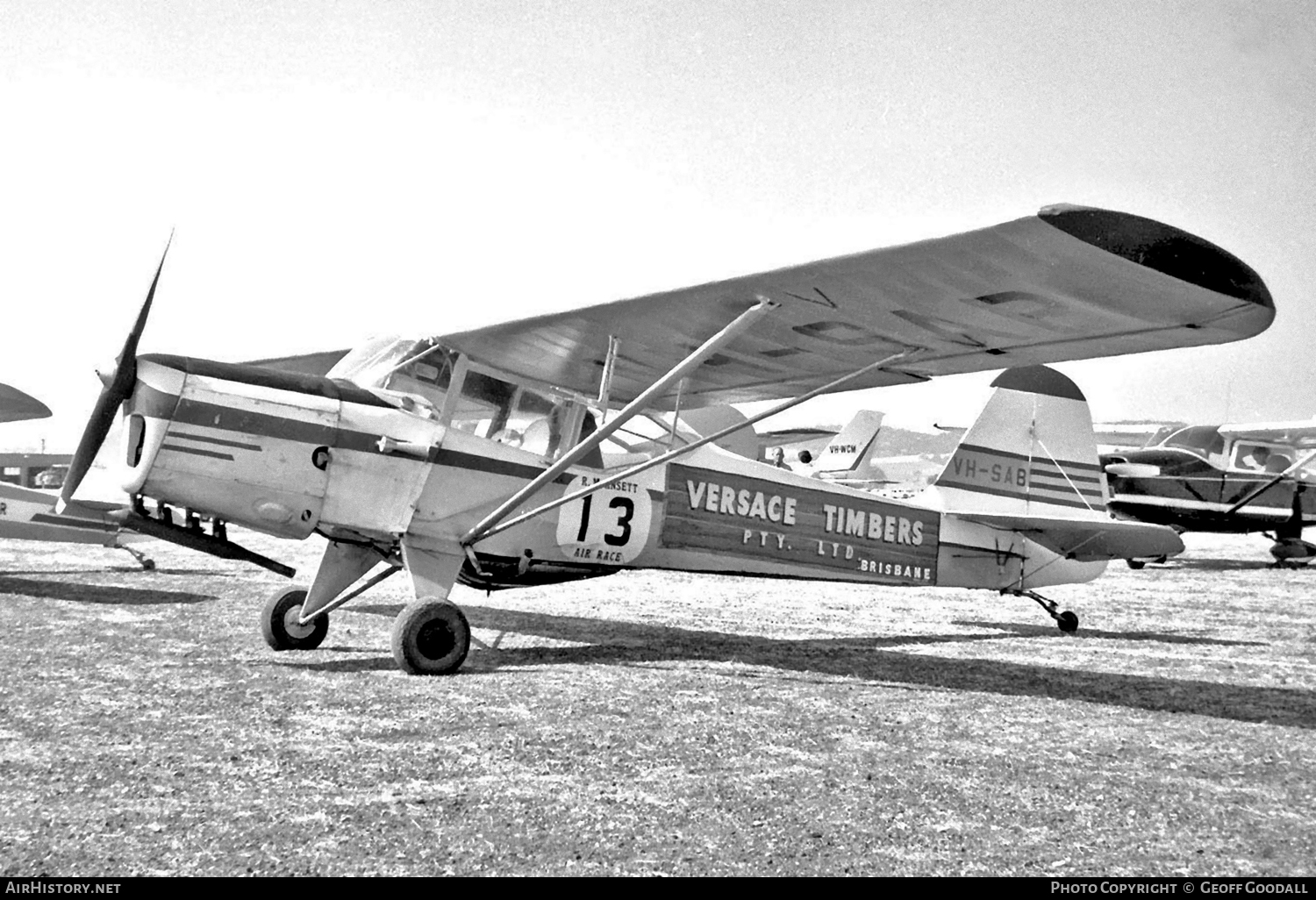 Aircraft Photo of VH-SAB | Auster J-1B Aiglet | Versace Timbers | AirHistory.net #104663