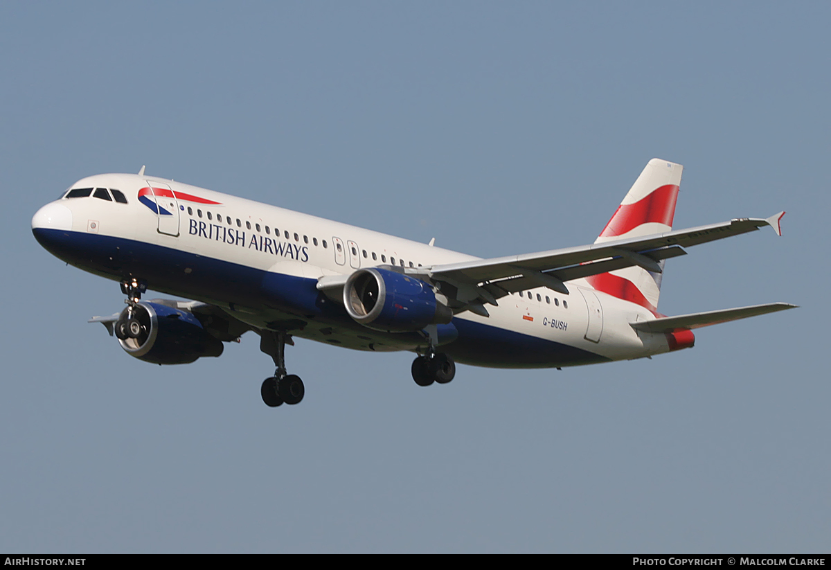 Aircraft Photo of G-BUSH | Airbus A320-211 | British Airways | AirHistory.net #104665
