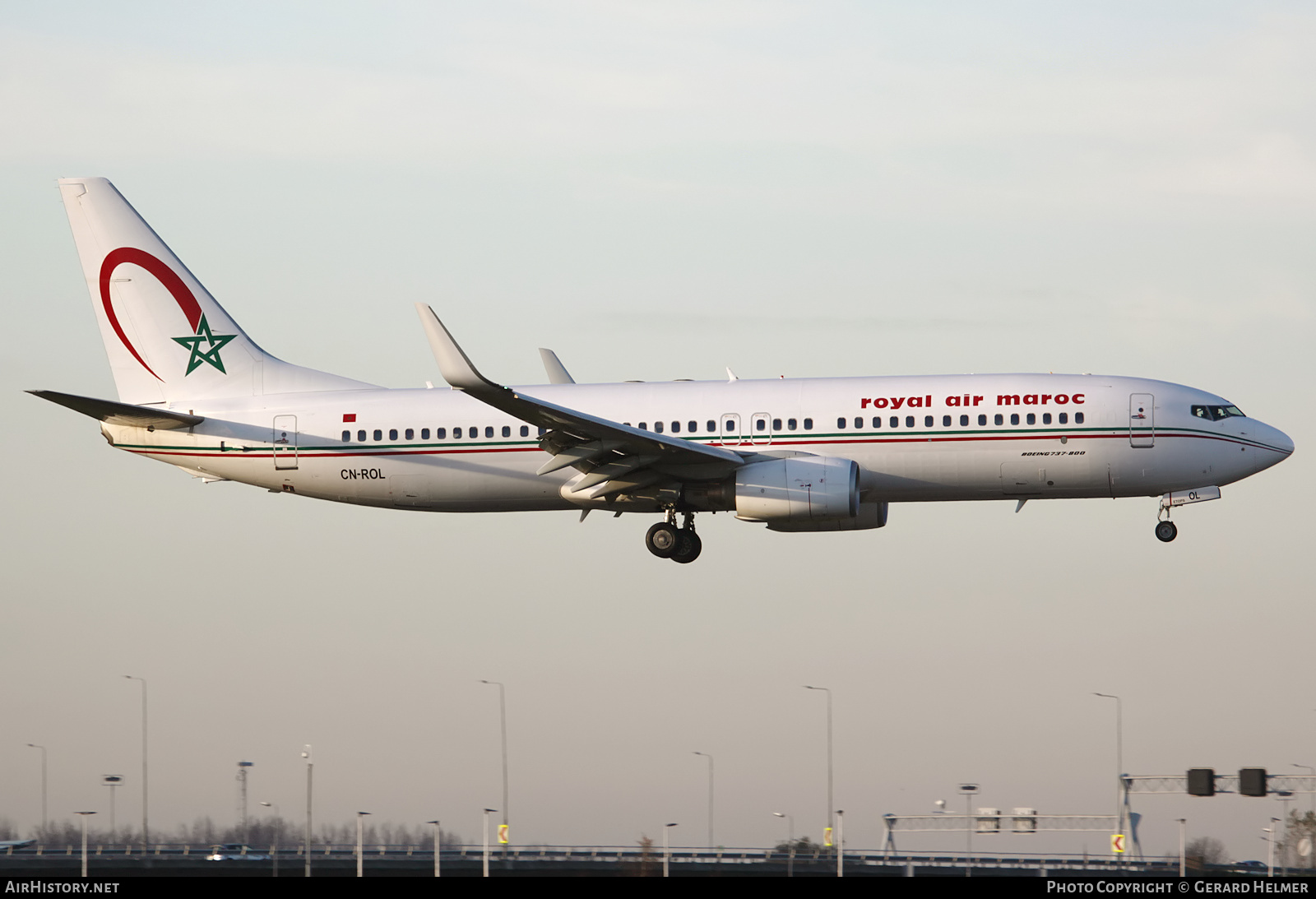 Aircraft Photo of CN-ROL | Boeing 737-8B6 | Royal Air Maroc - RAM | AirHistory.net #104740