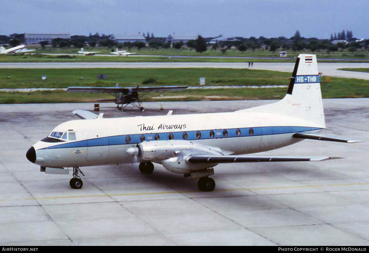 Aircraft Photo of HS-THB | Hawker Siddeley HS-748 Srs2/207 | Thai Airways | AirHistory.net #104782