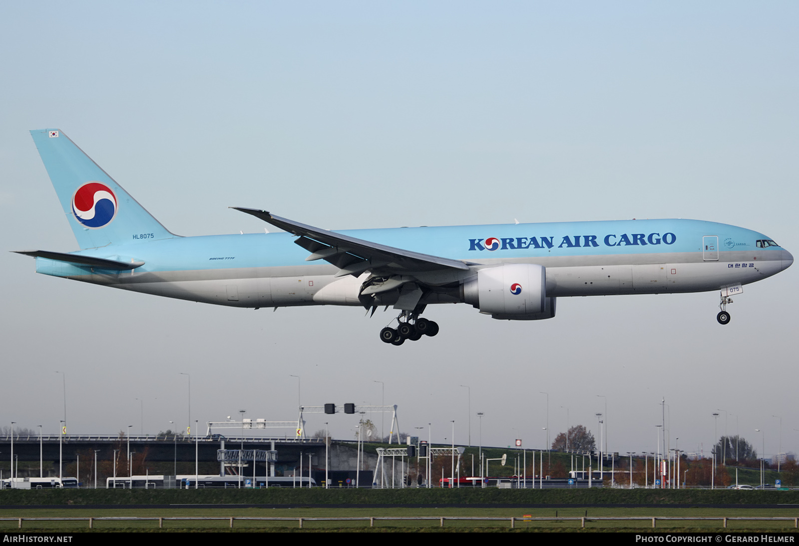 Aircraft Photo of HL8075 | Boeing 777-FEZ | Korean Air Cargo | AirHistory.net #104802