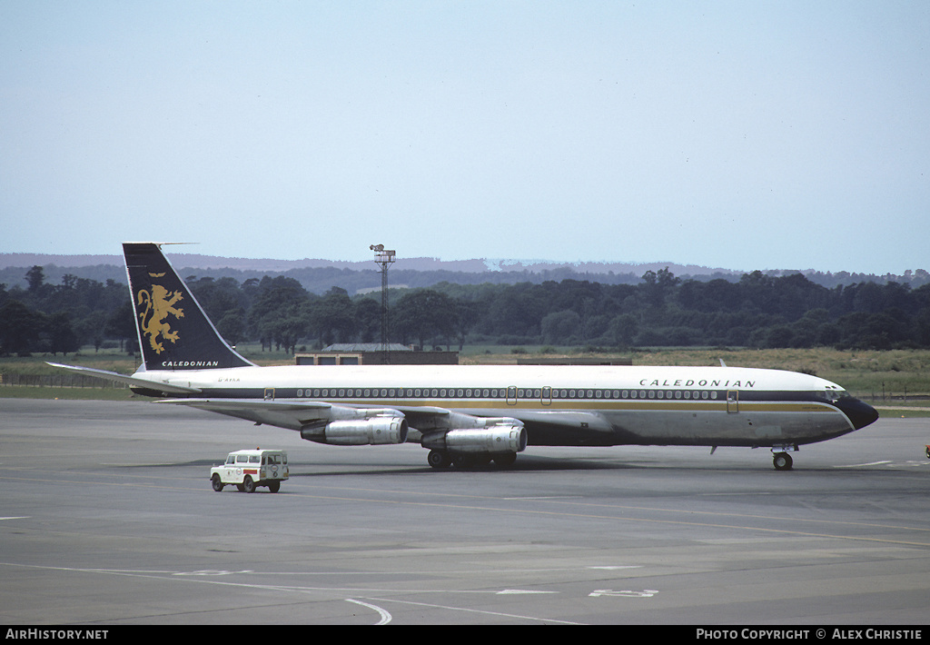 Aircraft Photo of G-AVKA | Boeing 707-399C | Caledonian Airways | AirHistory.net #104817
