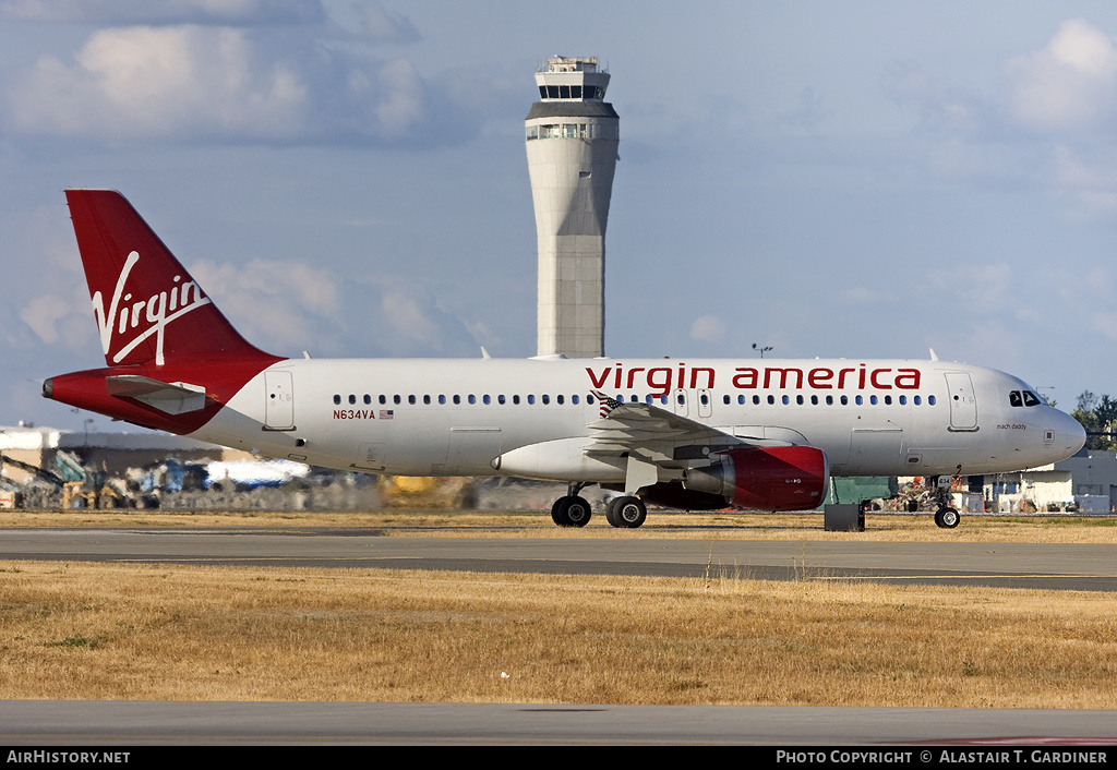 Aircraft Photo of N634VA | Airbus A320-214 | Virgin America | AirHistory.net #104921
