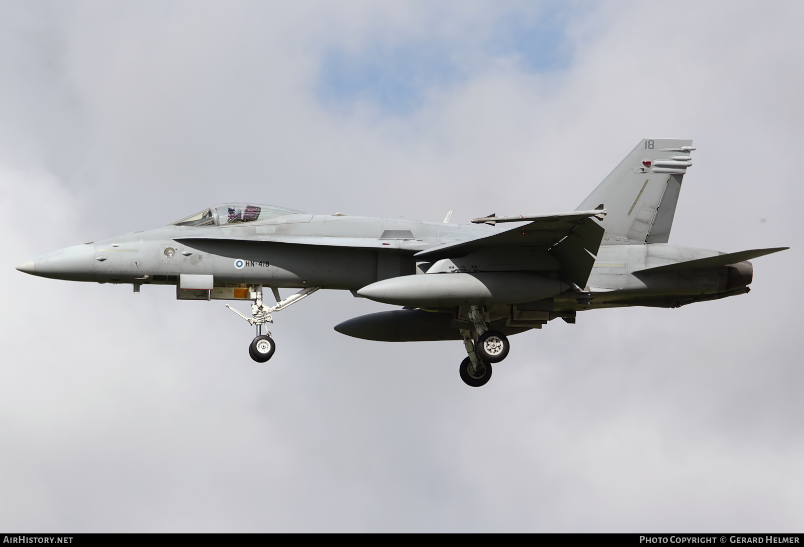 Aircraft Photo of HN-418 | McDonnell Douglas F/A-18C Hornet | Finland - Air Force | AirHistory.net #104939
