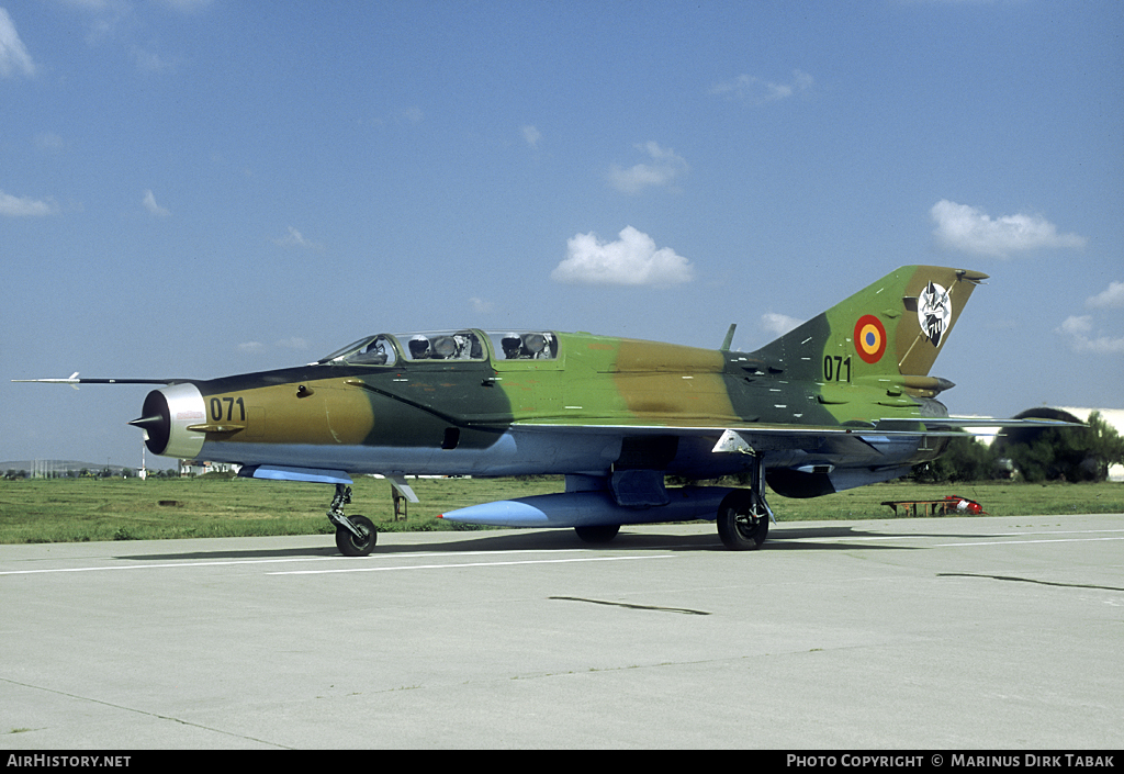 Aircraft Photo of 071 | Mikoyan-Gurevich MiG-21UM Lancer B | Romania - Air Force | AirHistory.net #104948