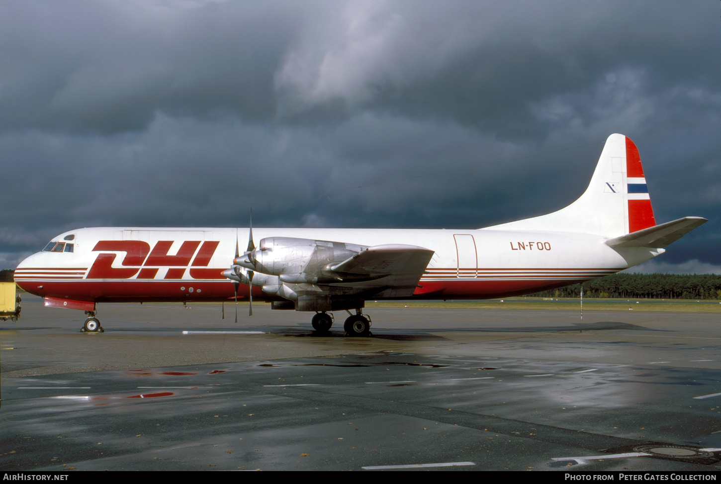 Aircraft Photo of LN-FOO | Lockheed L-188C(F) Electra | DHL Worldwide Express | AirHistory.net #104949