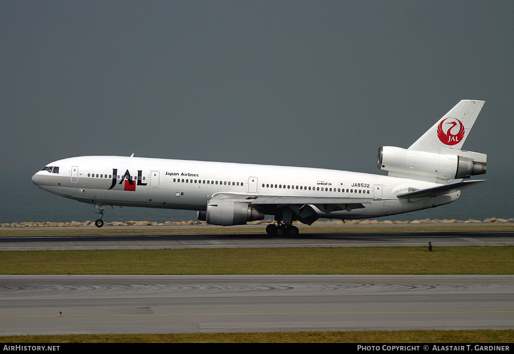 Aircraft Photo of JA8532 | McDonnell Douglas DC-10-40(I) | Japan Airlines - JAL | AirHistory.net #104950