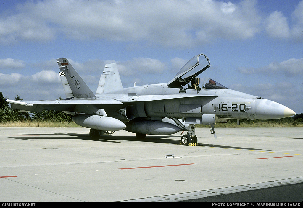 Aircraft Photo of C15-33 | McDonnell Douglas EF-18A Hornet | Spain - Air Force | AirHistory.net #104952