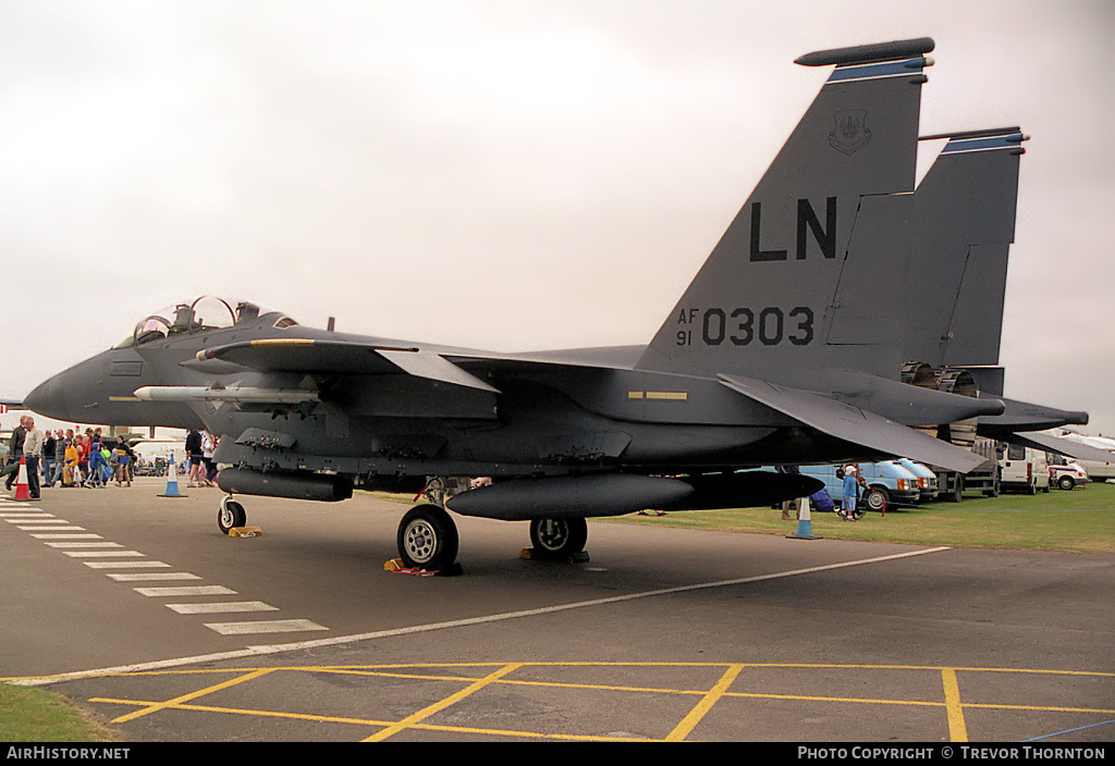 Aircraft Photo of 91-0303 / AF91-303 | McDonnell Douglas F-15E Strike Eagle | USA - Air Force | AirHistory.net #104955