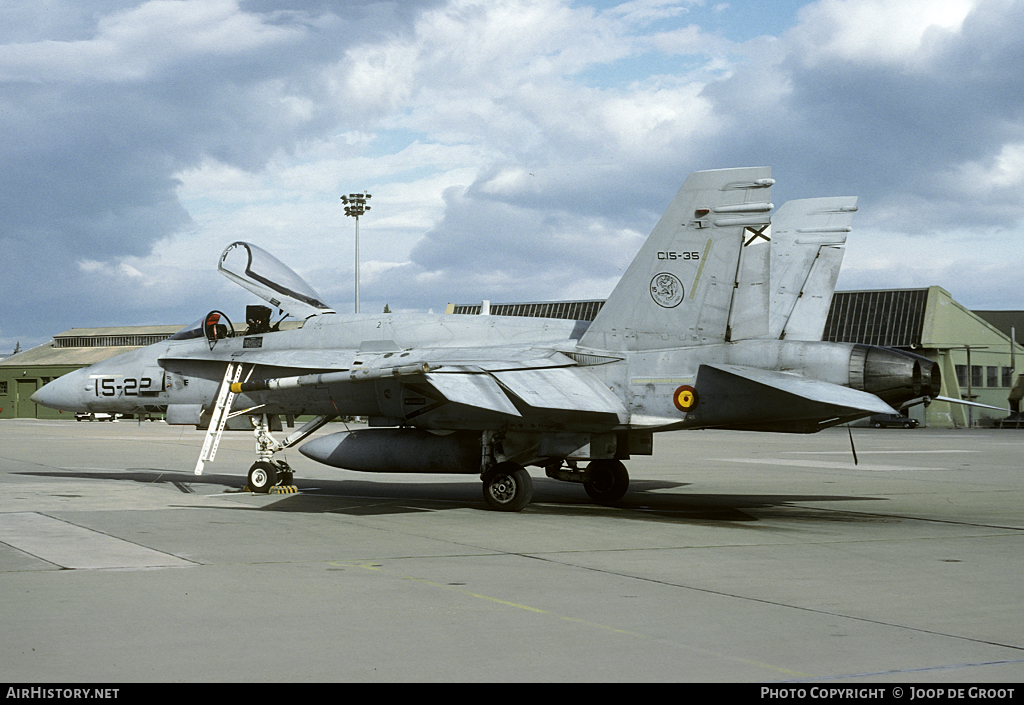 Aircraft Photo of C15-35 | McDonnell Douglas EF-18A Hornet | Spain - Air Force | AirHistory.net #104990