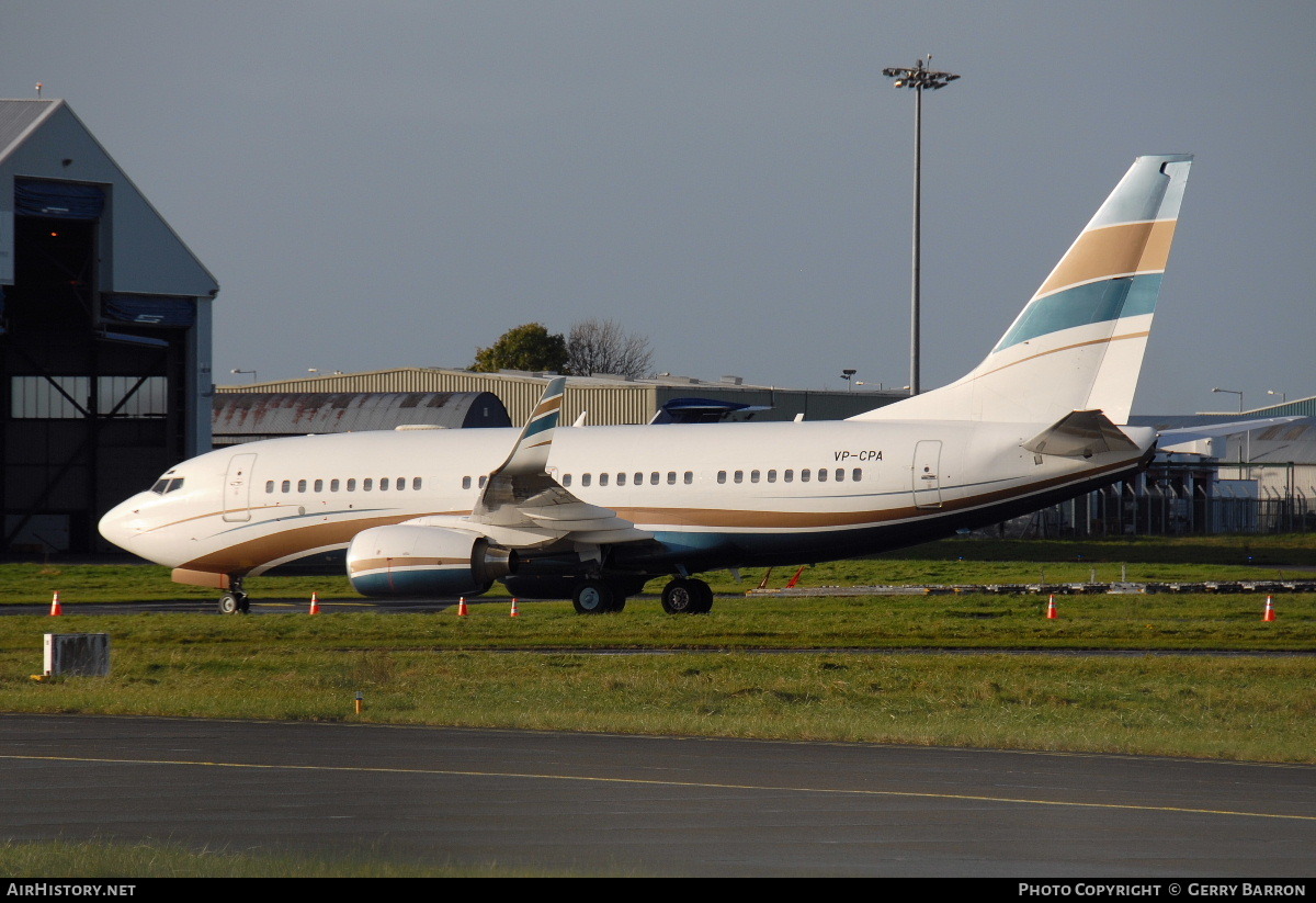 Aircraft Photo of VP-CPA | Boeing 737-7AW BBJ | AirHistory.net #105039