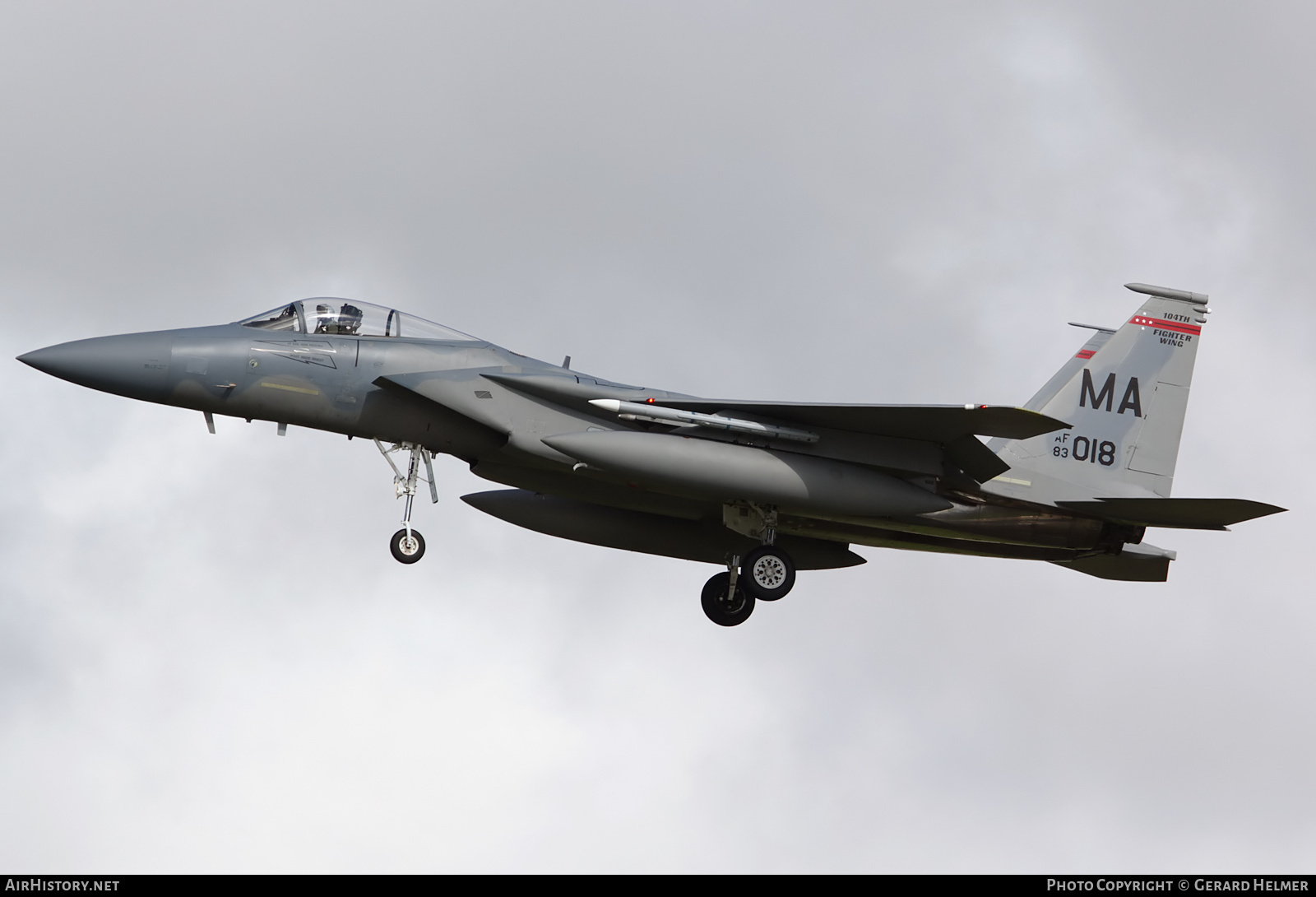 Aircraft Photo of 83-0018 / AF83-018 | McDonnell Douglas F-15C Eagle | USA - Air Force | AirHistory.net #105088