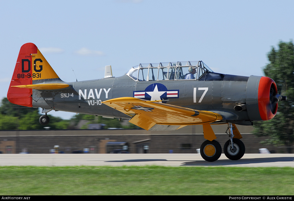 Aircraft Photo of N7692Z / 88-9831 | North American SNJ-4 Texan | USA - Navy | AirHistory.net #105115