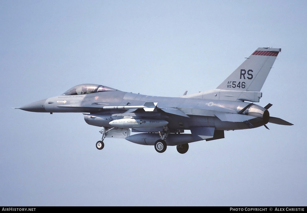 Aircraft Photo of 85-1546 / AF85-546 | General Dynamics F-16C Fighting Falcon | USA - Air Force | AirHistory.net #105143