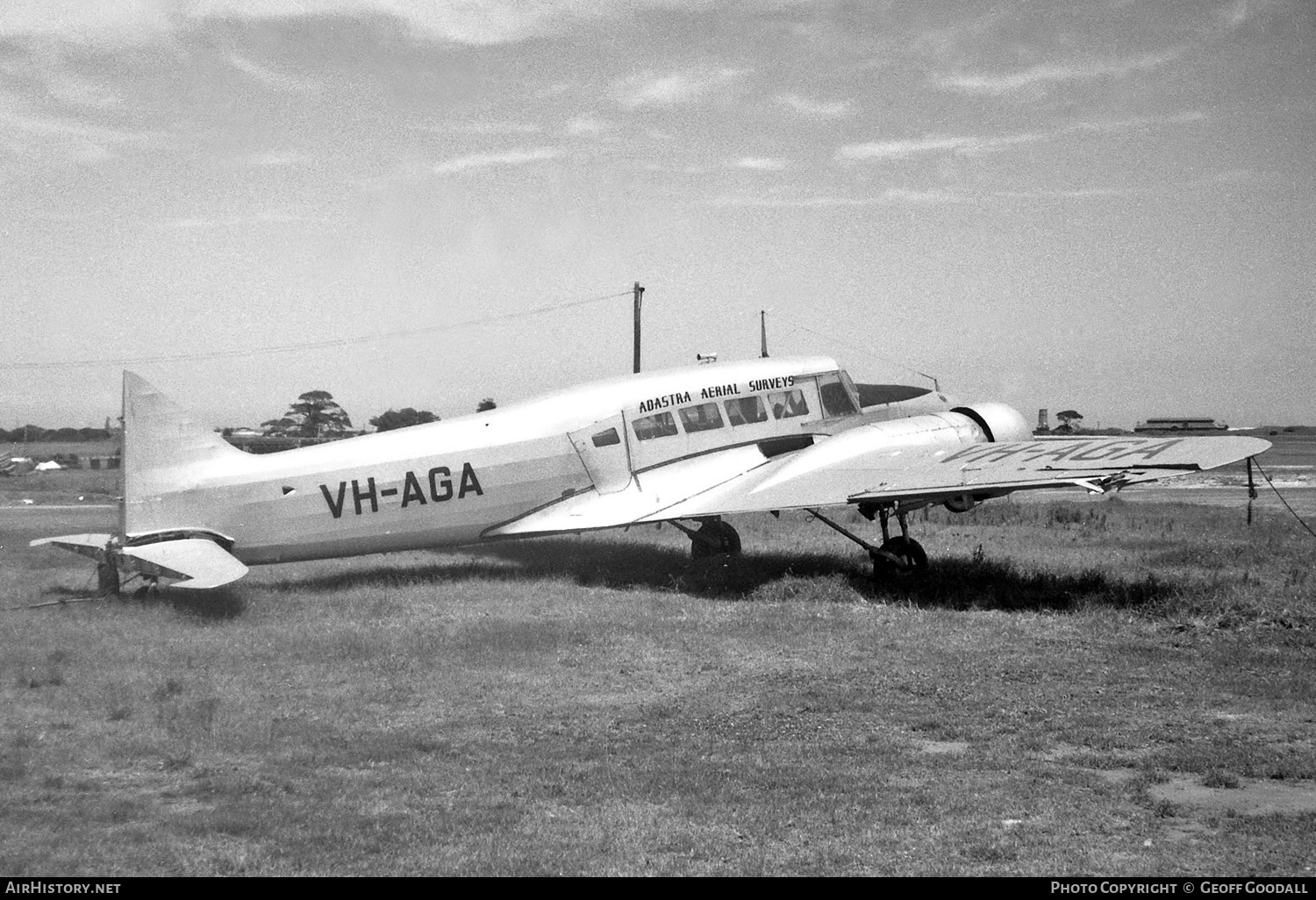Aircraft Photo of VH-AGA | Avro 652A Anson I | Adastra Aerial Surveys | AirHistory.net #105169