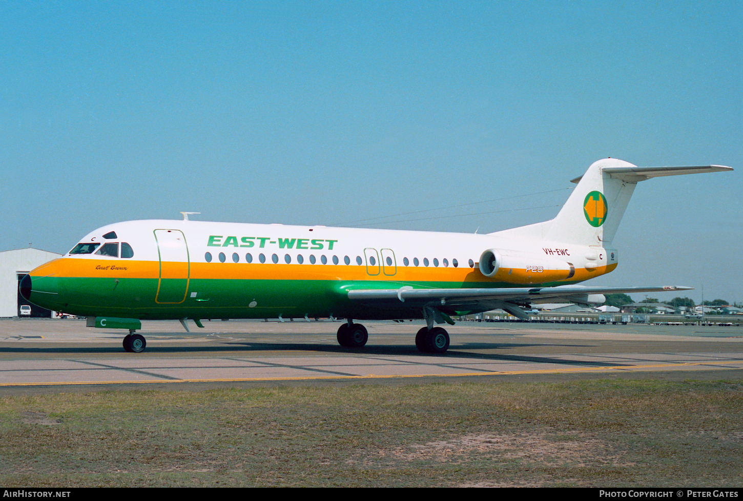 Aircraft Photo of VH-EWC | Fokker F28-4000 Fellowship | East-West Airlines | AirHistory.net #105193